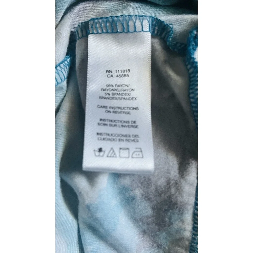 Michael Kors Blue Abstract Halter Top Women's Medium Resort Coastal Vacation